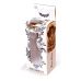 Анальная пробка серебристого цвета с разноцветным камушком Boss of toys Boss Series Jewellery PLUG Disco Flashlight размер S