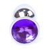 Анальная пробка S серебристого цвета с кристаллом фиолетового цвета BOSS of TOYS Jewellery plug 
 Анальная пробка S серебристого цвета с кристаллом фиолетового цвета BOSS of TOYS Jewellery plug