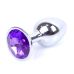 Анальная пробка S серебристого цвета с кристаллом фиолетового цвета BOSS of TOYS Jewellery plug 
 Анальная пробка S серебристого цвета с кристаллом фиолетового цвета BOSS of TOYS Jewellery plug