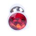 Анальная пробка S серебристого цвета с кристаллом красного цвета BOSS of TOYS Jewellery PLUG Анальная пробка S серебристого цвета с кристаллом красного цвета BOSS of TOYS Jewellery PLUG