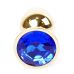 Анальная пробка с кристаллом синего цвета BOSS of TOYS Jewellery plug Анальная пробка с кристаллом синего цвета BOSS of TOYS Jewellery plug