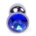 Анальная пробка S серебристого цвета с кристаллом синего цвета BOSS of TOYS Jewellery PLUG Анальная пробка S серебристого цвета с кристаллом синего цвета BOSS of TOYS Jewellery PLUG