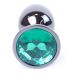 Анальная пробка S серебристого цвета с кристаллом зеленого цвета BOSS of TOYS Jewellery PLUG 
 Анальная пробка S серебристого цвета с кристаллом зеленого цвета BOSS of TOYS Jewellery PLUG