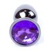 Анальная пробка S серебристого цвета с кристаллом фиолетового цвета BOSS of TOYS Jewellery PLUG 
 Анальная пробка S серебристого цвета с кристаллом фиолетового цвета BOSS of TOYS Jewellery PLUG