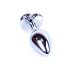 Анальная пробка серебристого цвета с голубым камушком в форме сердца Boss series Plug Jewellery Анальная пробка серебристого цвета с голубым камушком в форме сердца Boss series Plug Jewellery