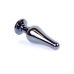 Анальная пробка из нержавеющей стали с малиновым камушком Boss series Plug Jewellery Dark Silver Butt Plug Pink Анальная пробка из нержавеющей стали с малиновым камушком Boss series Plug Jewellery Dark Silver Butt Plug Pink