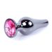 Анальна пробка з малиновим камінчиком BOSS of TOYS Jewellery BUTT PLUG