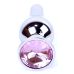 Анальная пробка серебристого цвета с кристаллом розовым BOSS of TOYS Jewellery Анальная пробка серебристого цвета с кристаллом розовым BOSS of TOYS Jewellery