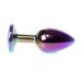 Анальна пробка з камінчиком райдужного кольору Boss of toys Boss Series Jewellery Multicolour Plug Clear розмір S Анальна пробка з камінчиком райдужного кольору Boss of toys Boss Series Jewellery Multicolour Plug Clear розмір S