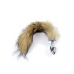Анальний корок сріблястого кольору з хвостом коричневого кольору Boss Series Boss of toys Fox Tail Brown розмір XL Анальний корок сріблястого кольору з хвостом коричневого кольору Boss Series Boss of toys Fox Tail Brown розмір XL