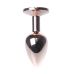 Анальна пробка золотистого кольору з яскраво рожевим камінчиком Boss series Boss of toys Jewellery розмір S Анальна пробка золотистого кольору з яскраво рожевим камінчиком Boss series Boss of toys Jewellery розмір S