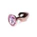Анальна пробка золотистого кольору з рожевим камінчиком Boss series Boss of toys Jewellery розмір S Анальна пробка золотистого кольору з рожевим камінчиком Boss series Boss of toys Jewellery розмір S