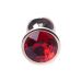 Анальна пробка золотистого кольору з червоним камінчиком Boss series Boss of toys Jewellery розмір S Анальна пробка золотистого кольору з червоним камінчиком Boss series Boss of toys Jewellery розмір S