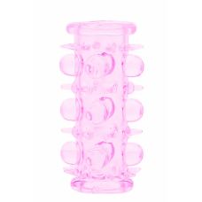 Насадка на член стимулююча рожевого кольору BOSS of TOYS Stretchy Sleeve