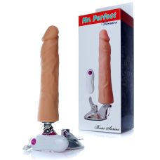 Вибратор реалистичный на присоске телесный Boss Series Mr Perfect Vibration 