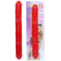 Фалоімітатор двосторонній реалістичний червоного кольору BOSS of TOYS Boss Series Dong