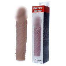 Насадка презерватив для утолщения полового члена из киберкожи Boss Series Perfect Sleeve Mulatto