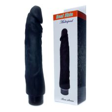 Суперреалистичный вибратор из киберкожи черный Boss Series Real Skin