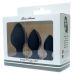 Анальные пробки черного цвета 3 штуки BOSS of TOYS Boss Series Anal Plugs