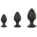 Анальные пробки черного цвета 3 штуки BOSS of TOYS Boss Series Anal Plugs