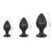 Анальные пробки черного цвета 3 штуки BOSS of TOYS Boss Series Anal Plugs