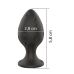 Анальная пробка черного цвета размер S BOSS of TOYS Boss Series