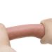 Фалоімітатор реалістичний з хребтом на присосці з ефектом ковзної шкіри тілесного кольору LyBaile Sliding Skin