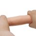 Фалоімітатор реалістичний на присосці з хребтом та ефектом ковзної шкіри тілесного кольору LyBaile Sliding Skin