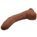 Фаллоимитатор реалистик с рельефной поверхностью на присоске коричневый Baile Beautiful ALEX