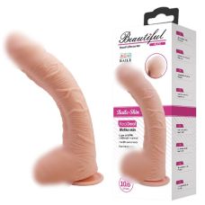 Фаллоимитатор реалистичный изогнутый на присоске бежевый Baile Beautiful ALEX 10.6