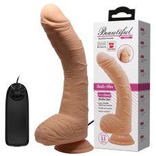 Вибратор на присоске реалистичный телесный LYBAILE Penis Vibration 