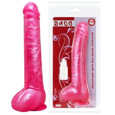 Рельєфний фалоімітатор на присоску LYBAILE Sextoy Top Penis рожевий