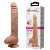 Фалоімітатор на присоску реалістик з мошонкою Baile Beautiful DICK 10.6