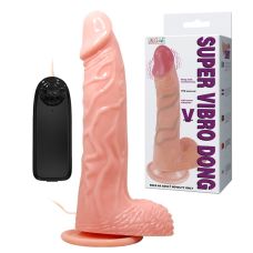 Вібратор реалістичний на присосці з пультом дистанційного керування Lybaile Super vibro dong