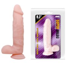 Суперреалистичный фаллоимитатор на присоске телесного цвета "SUPER DILDO 8.2"