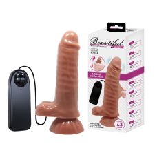 Вібратор на присоску з пультом ДУ коричневий BAILE Beautiful Maddoх
