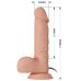 Вибратор реалистичный на присоске телесного цвета с пультом ДУ Lybaile Baile Beautiful Bahamut Vibration длина 218 мм 