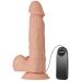 Вибратор реалистичный на присоске телесного цвета с пультом ДУ Lybaile Baile Beautiful Bahamut Vibration длина 218 мм 