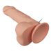 Вибратор реалистичный на присоске телесного цвета с пультом ДУ Lybaile Baile Beautiful Bahamut Vibration длина 218 мм 