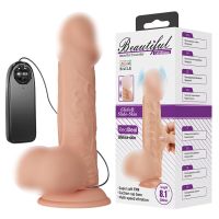 Вібратор реалістичний на присосці тілесного кольору з пультом ДК Lybaile Baile Beautiful Catoblepas Vibration довжина 206 мм