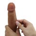 Фалоімітатор реалістичний на присосці з ефектом ковзної шкіри тілесного кольору LyBaile Keon Sliding Skin