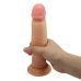 Фалоімітатор реалістичний на присосці з ефектом ковзної шкіри тілесного кольору LyBaile Keon Sliding Skin