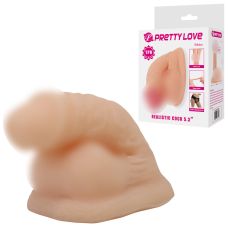 Фаллоимитатор протез-накладка телесного цвета Lybaile Pretty Love  