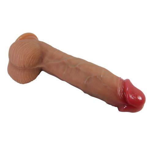 Силіконовий фалоімітатор реалістичний на присосці тілесний Lybaile PRETTY LOVE Orton 9.2 Super Soft Liquid Dildo