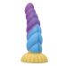 Фаллоимитатор силиконовый на присоске разноцветный Baile Power Monsters Unicorn