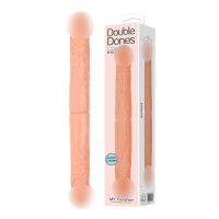 Фаллоимитатор двусторонний реалистичный бежевый Baile Double Dones