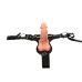 Страпон на трусиках реалистичный с мошонкой бежевый BAILE Ultra Passionate Harness