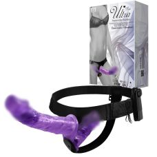 Страпон на трусиках с вибрацией с 2-мя вибромоторами ULTRA PASSIONATE HARNESS STRAP-ON