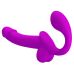 Безременной страпон реалистичный с функцией эякуляции и отростком для стимуляции точки G фиолетового цвета Lybaile Pretty Love Kelpie