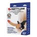 Страпон реалистичный на синих ремнях телесный LYBAILE Pretty Love Wells